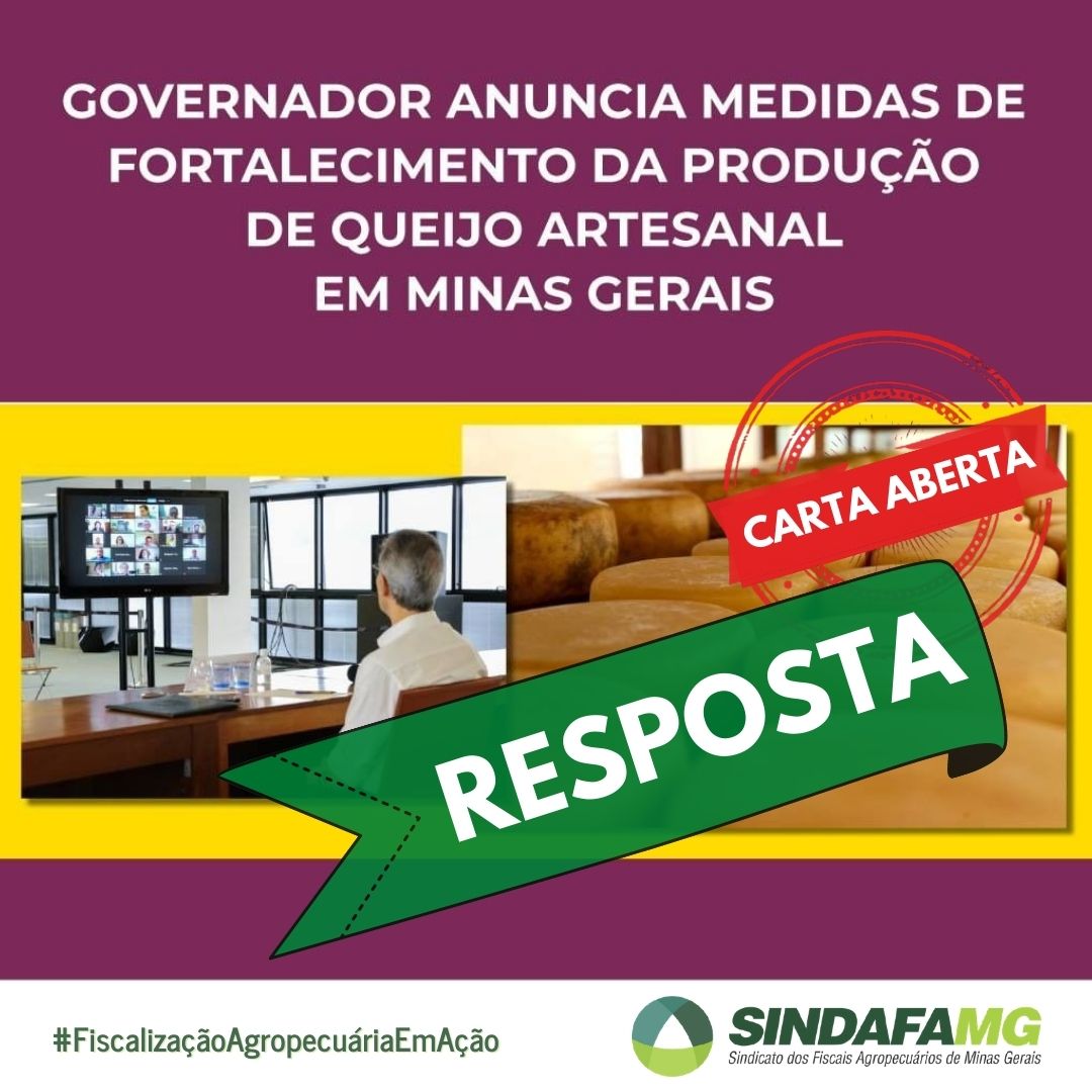 Secretaria de Agricultura responde Carta Aberta enviada ao Governador de Minas