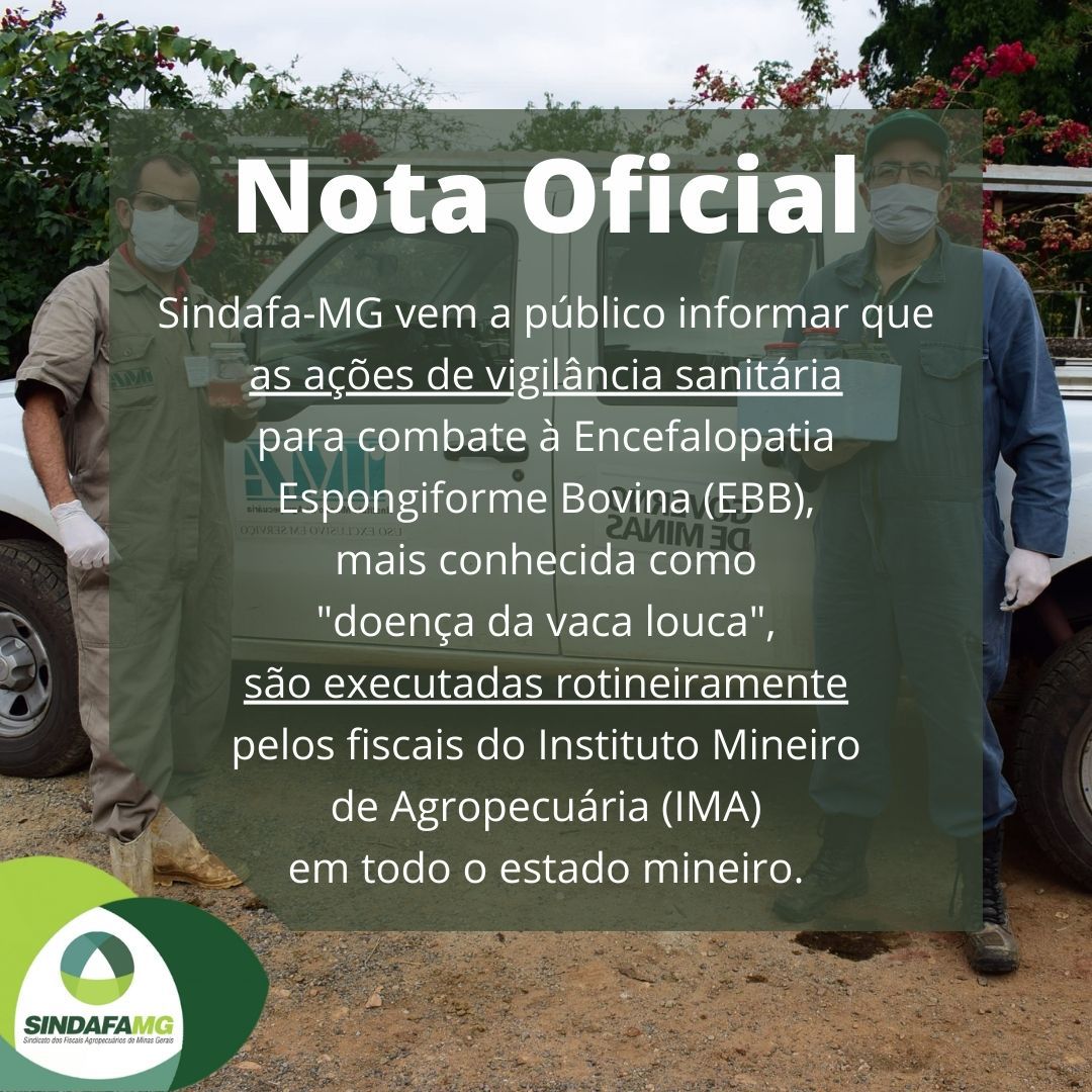 Órgãos da Agricultura investigam caso suspeito de doença da vaca louca em Minas Gerais