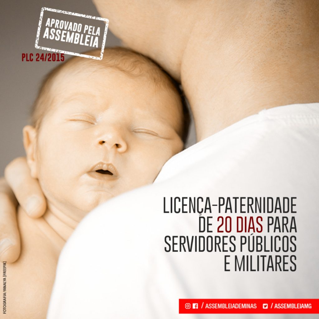 ALMG aprova nova licença-paternidade de 20 dias para servidores públicos estaduais