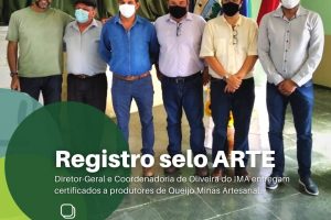 Coordenadoria de Oliveira do IMA entrega certificados a produtores de queijo minas artesanal