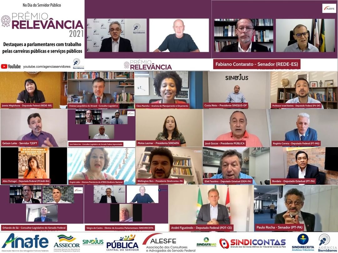 Sindafa-MG homenageia o deputado federal Rogério Correia com o Prêmio Relevância 2021