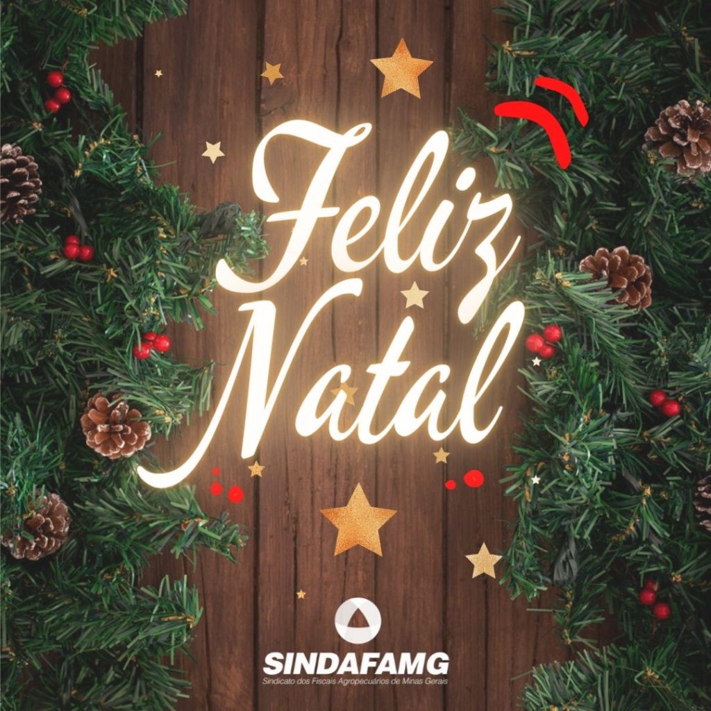 Diretoria do Sindafa-MG deseja aos filiados um Feliz Natal!
