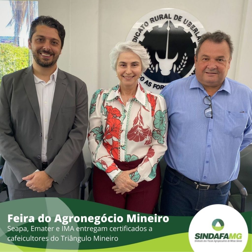 Governador, Seapa, Emater e IMA entregam certificados a cafeicultores do Triângulo Mineiro