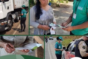 Escritório de Oliveira promove educação sanitária nas rodovias e propriedades rurais