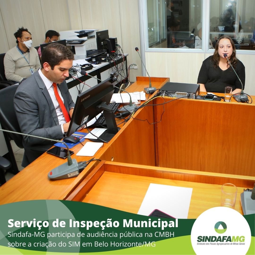 Sindafa-MG participa de audiência pública sobre a criação do Serviço de Inspeção Municipal em BH