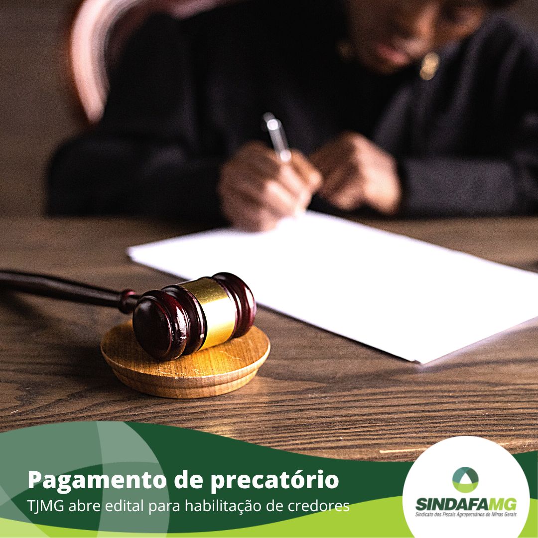 Edital para pagamento de precatório do Estado de MG é aberto pelo TJMG