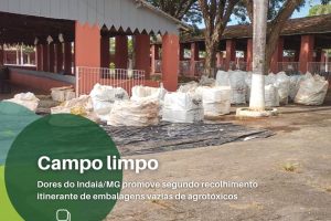Dores do Indaiá promove segundo recolhimento itinerante de embalagens vazias de agrotóxicos
