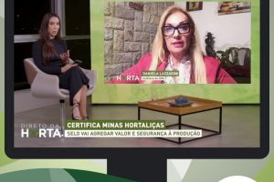 Coordenadora do Certifica Minas Hortaliça concede entrevista para o canal Agro Mais TV