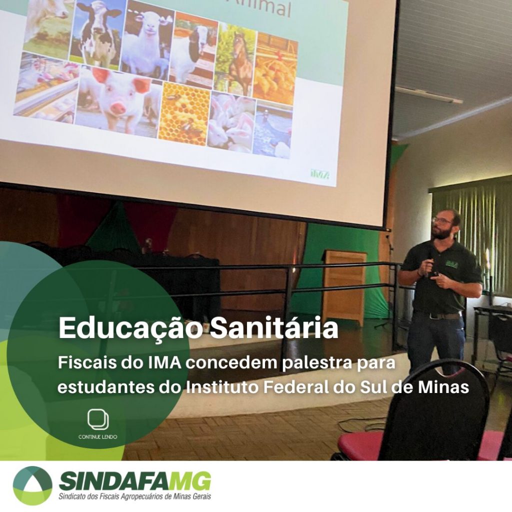Fiscais do IMA concedem palestra para estudantes do Instituto Federal do Sul de Minas