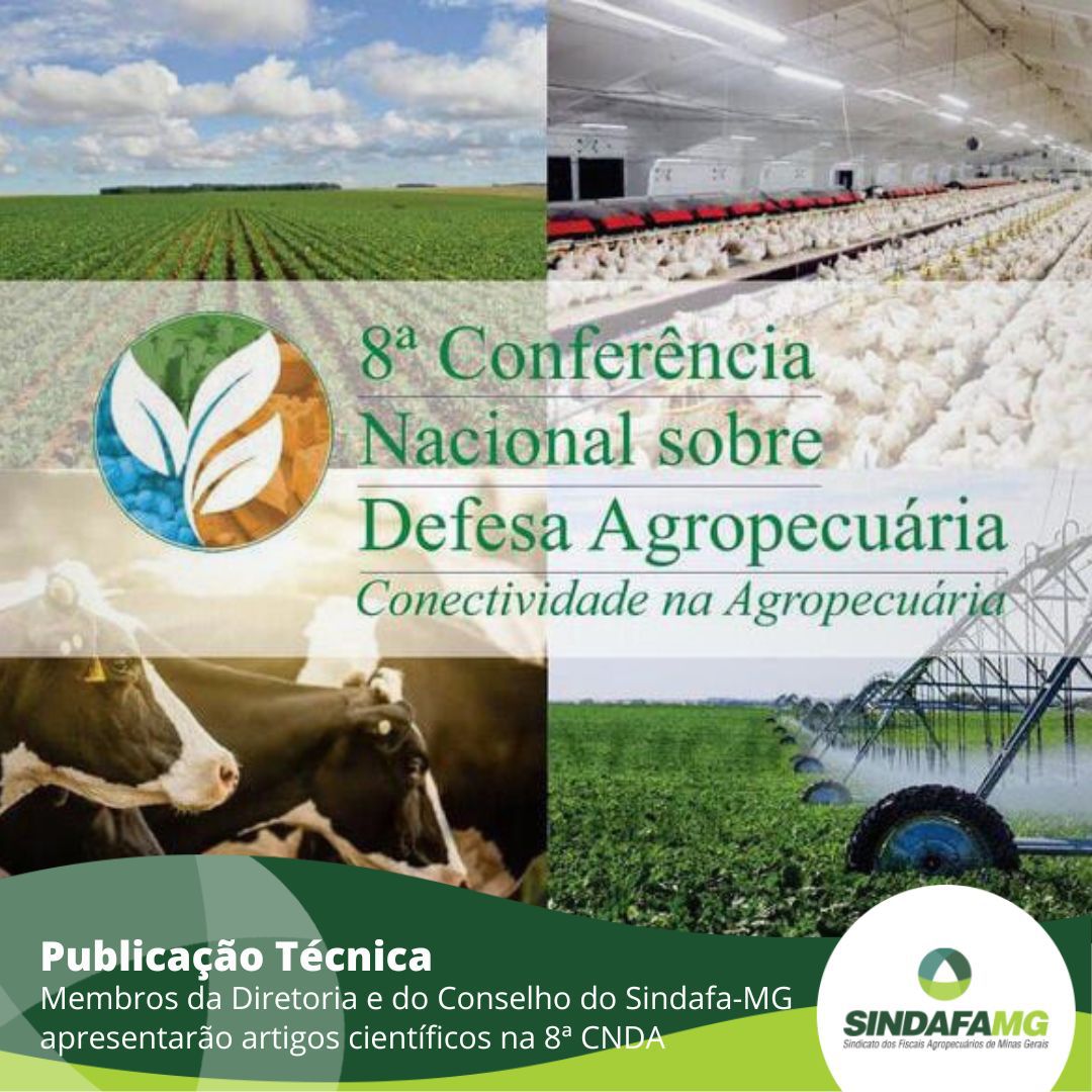 Membros do Sindafa-MG apresentarão artigos científicos na 8ª CNDA