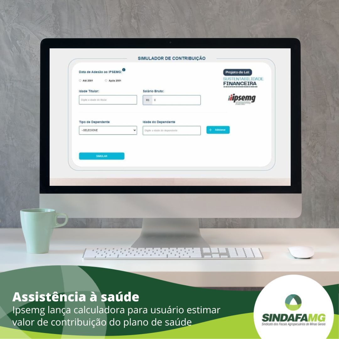 Ipsemg lança calculadora para usuário estimar valor de contribuição do plano de saúde