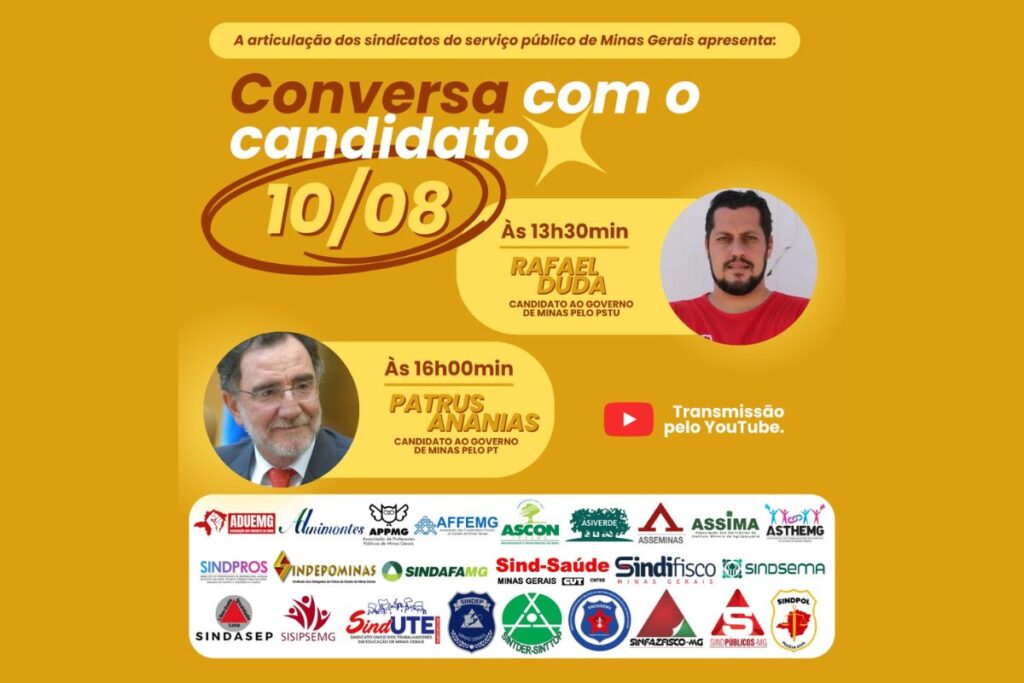 Sindafa e entidades realizam segunda rodada de sabatinas com candidatos ao governo de Minas